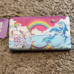 Loungefly Pink and Blue Unicorn and Dolphin Wallet